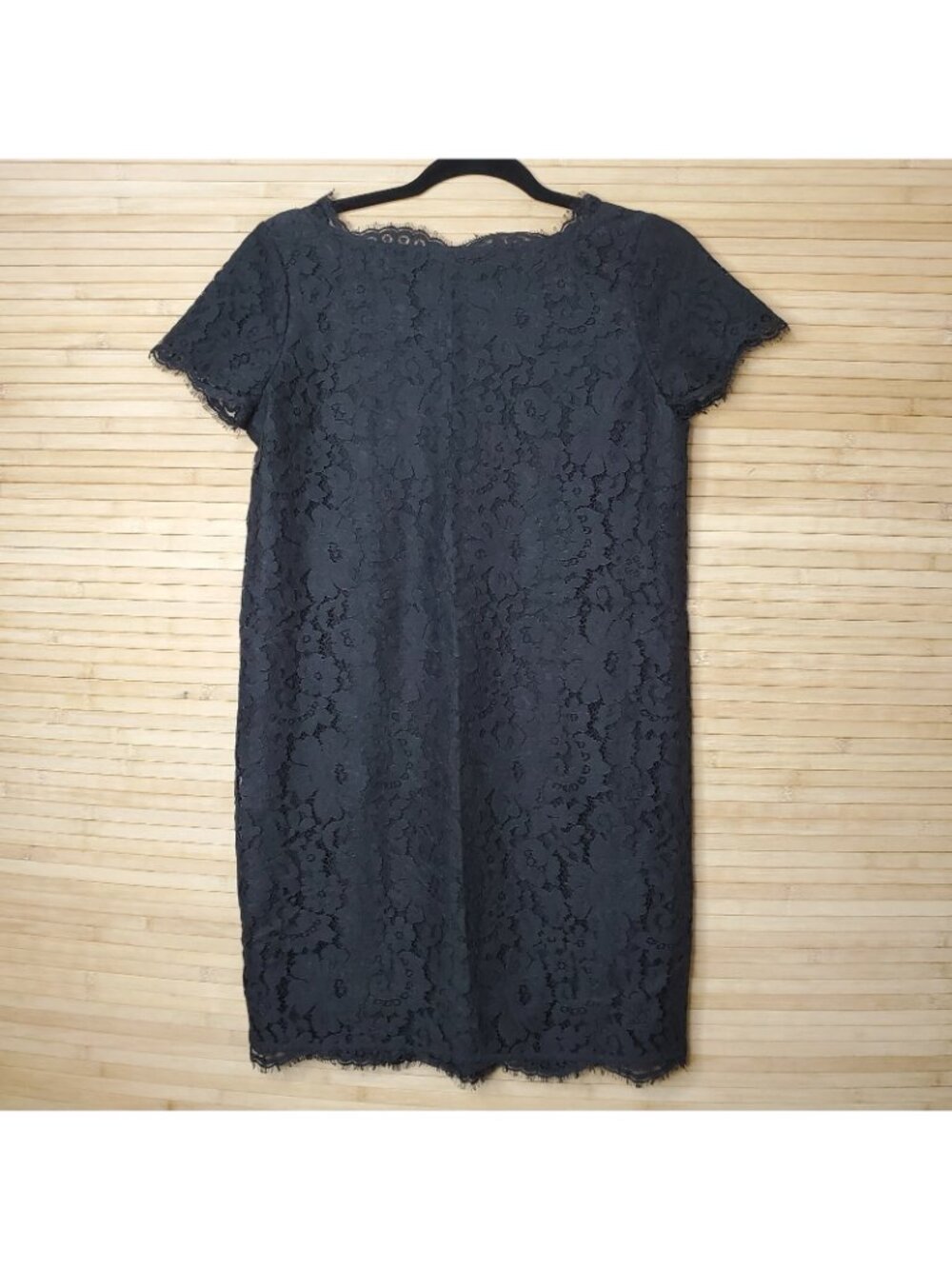 Joie Susina Black Lace Shift Dress Layered cocktail party dress sz xs - Picture 4 of 6